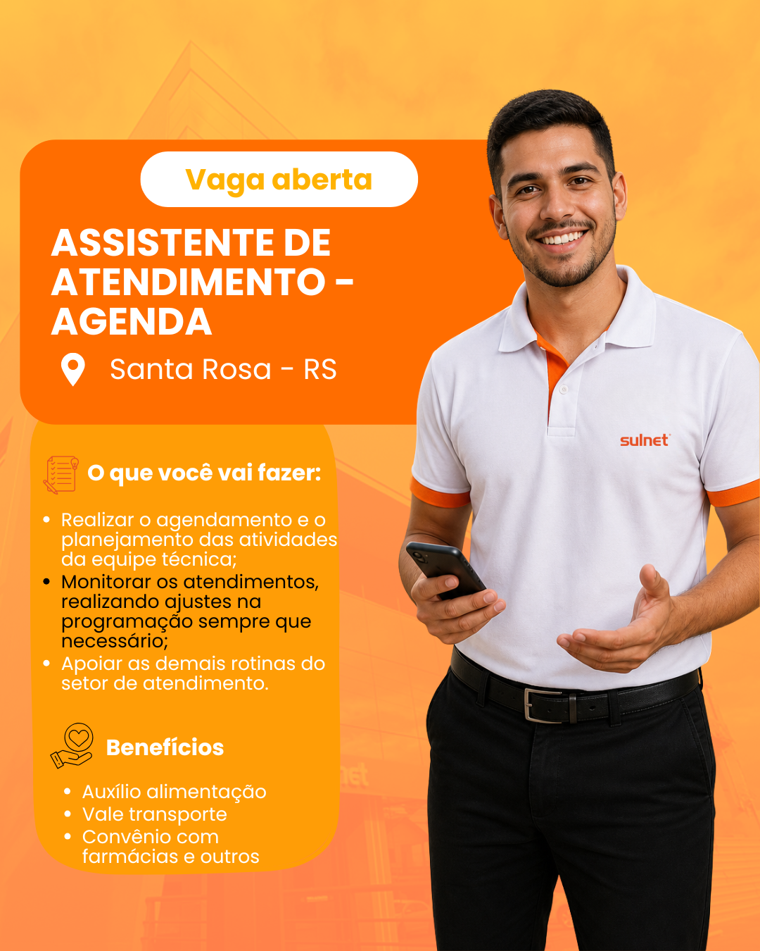 ASSISTENTE DE ATENDIMENTO – AGENDA